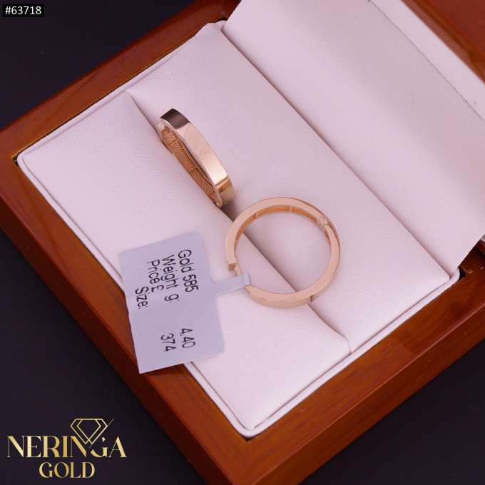 Rose gold hoop earrings #63718 Rose gold hoop earrings #63718