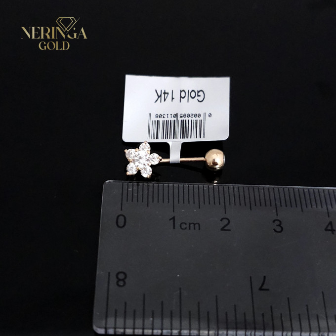 Rose gold navel piercing #64022