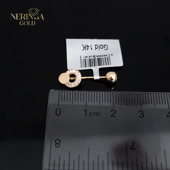 Rose gold navel piercing #64025