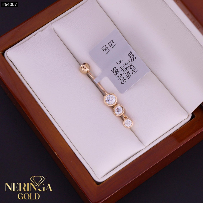 Rose gold navel piercing #64007 Rose gold navel piercing #64007
