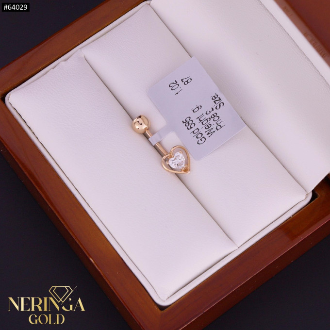 Rose gold navel piercing #64029 Rose gold navel piercing #64029