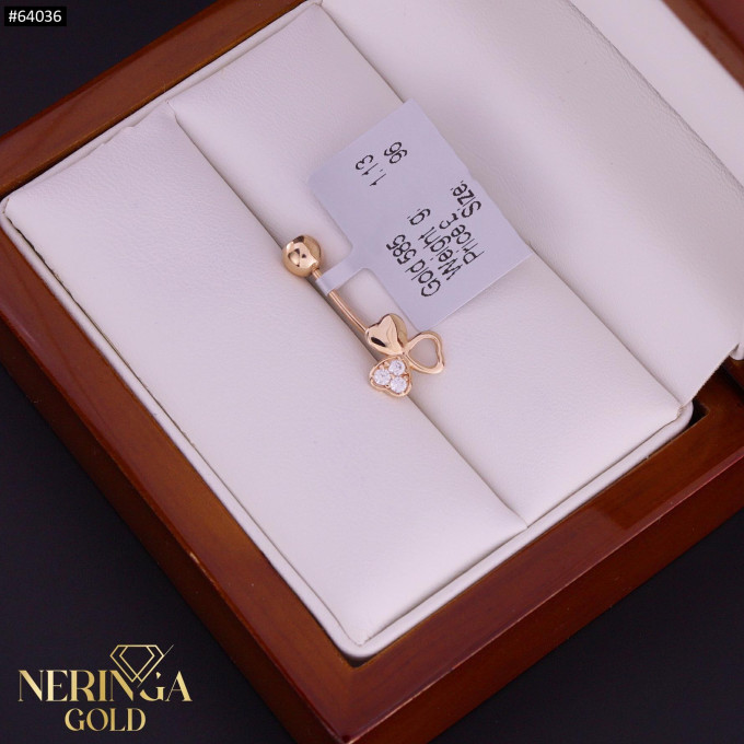 Rose gold navel piercing #64036 Rose gold navel piercing #64036