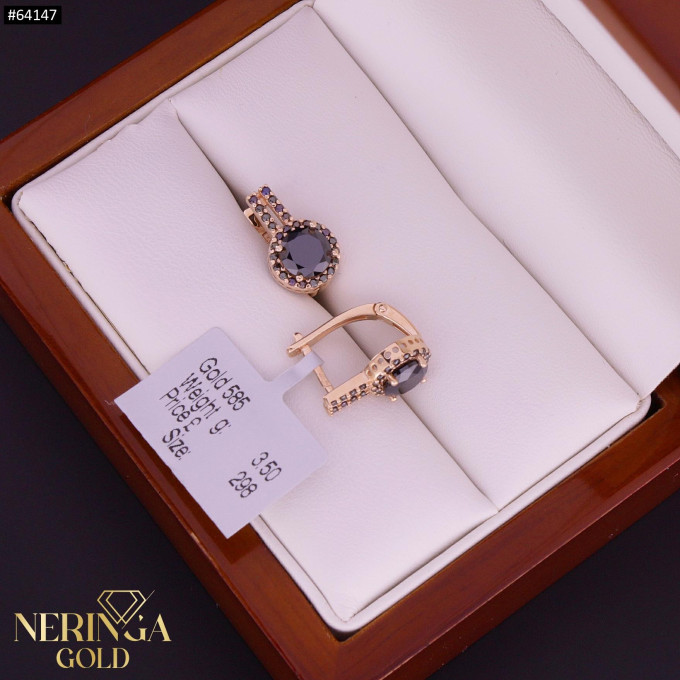 Rose gold english lock earrings #64147 Rose gold english lock earrings #64147