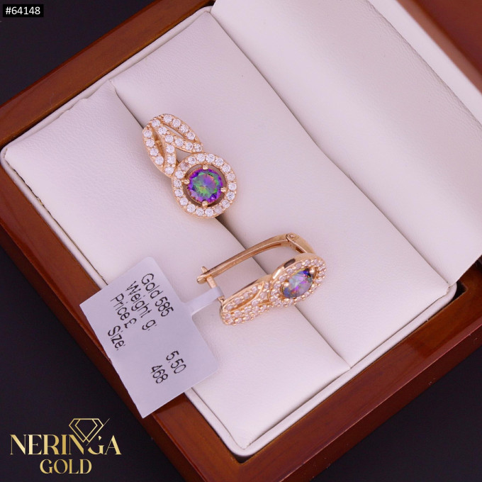 Rose gold english lock earrings #64148 Rose gold english lock earrings #64148