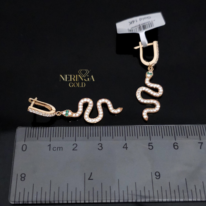 Rose gold english lock earrings #64142 Rose gold english lock earrings #64142