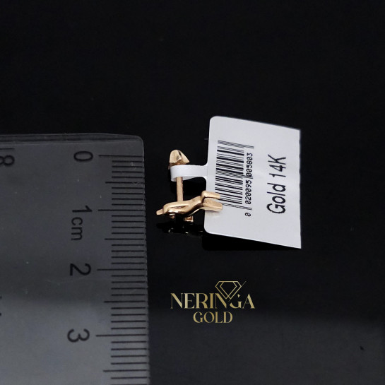 Rose gold stud earrings #64184