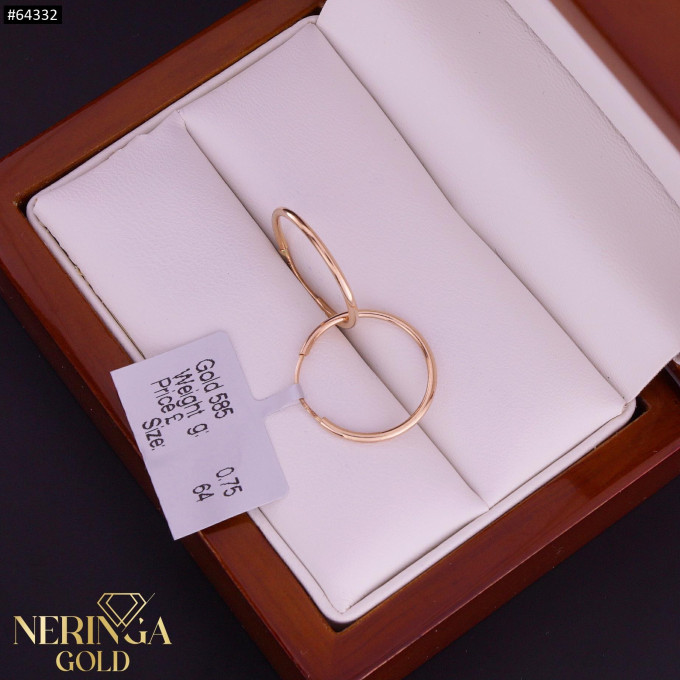 Rose gold hoop earrings #64332 Rose gold hoop earrings #64332