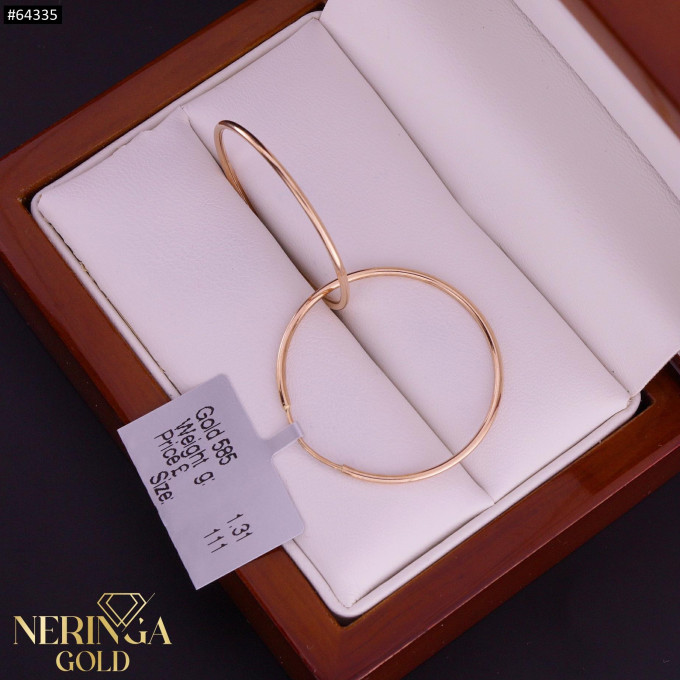 Rose gold hoop earrings #64335 Rose gold hoop earrings #64335