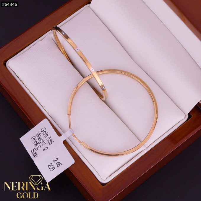 Rose gold hoop earrings #64346 Rose gold hoop earrings #64346