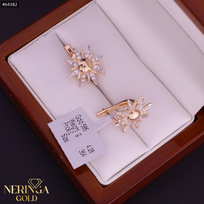 Rose gold english lock earrings #64382 Rose gold english lock earrings #64382