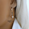 Rose gold english lock earrings #64362 Rose gold english lock earrings #64362