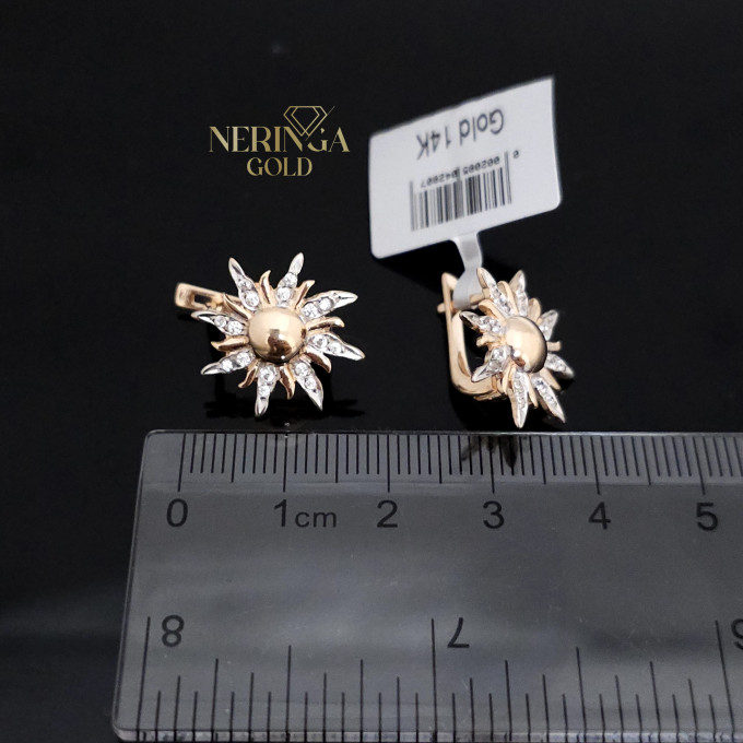 Rose gold english lock earrings #64382 Rose gold english lock earrings #64382