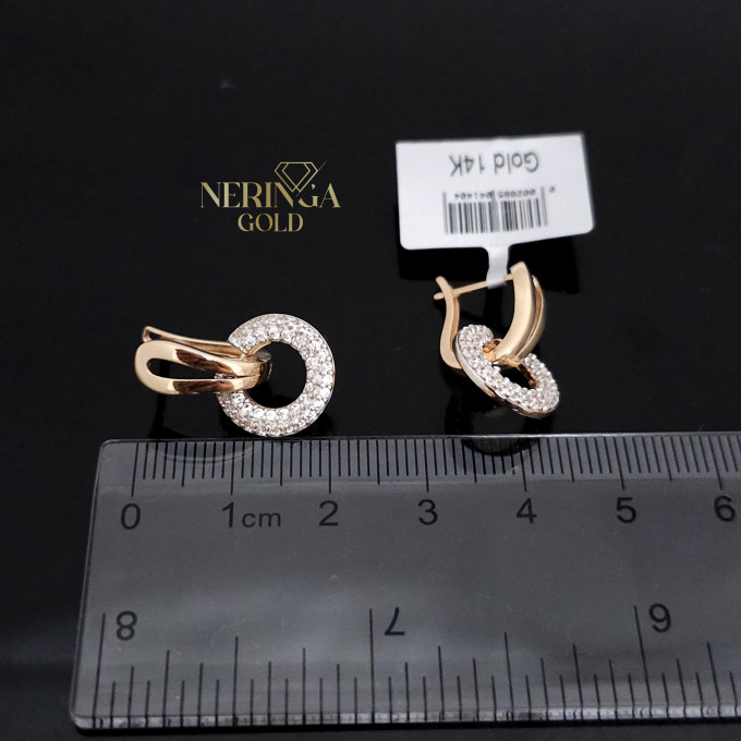 Rose gold english lock earrings #64384 Rose gold english lock earrings #64384