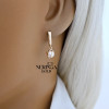Rose gold english lock earrings #64363 Rose gold english lock earrings #64363