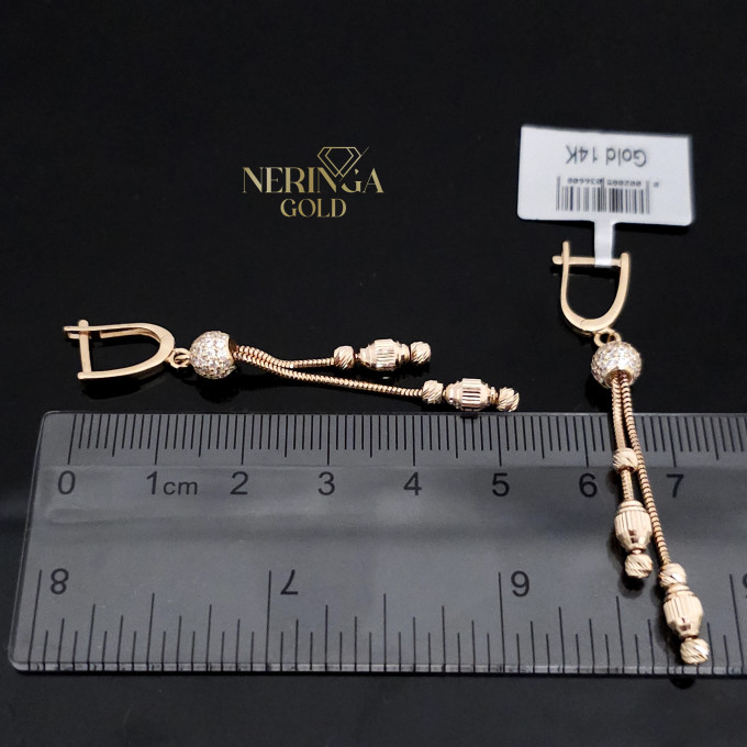 Rose gold english lock earrings #64383 Rose gold english lock earrings #64383