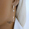 Rose gold english lock earrings #64383 Rose gold english lock earrings #64383
