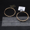 Rose gold hoop earrings #64346 Rose gold hoop earrings #64346