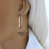 Rose gold hoop earrings #64343 Rose gold hoop earrings #64343