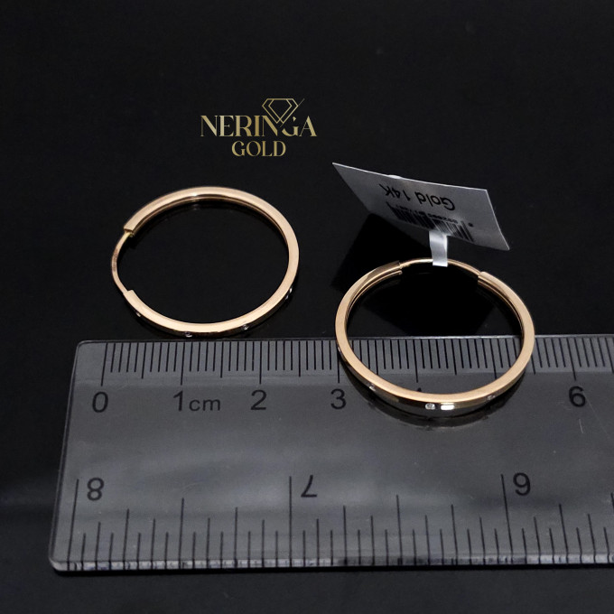 Rose gold hoop earrings #64342 Rose gold hoop earrings #64342