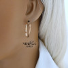 Rose gold hoop earrings #64342 Rose gold hoop earrings #64342