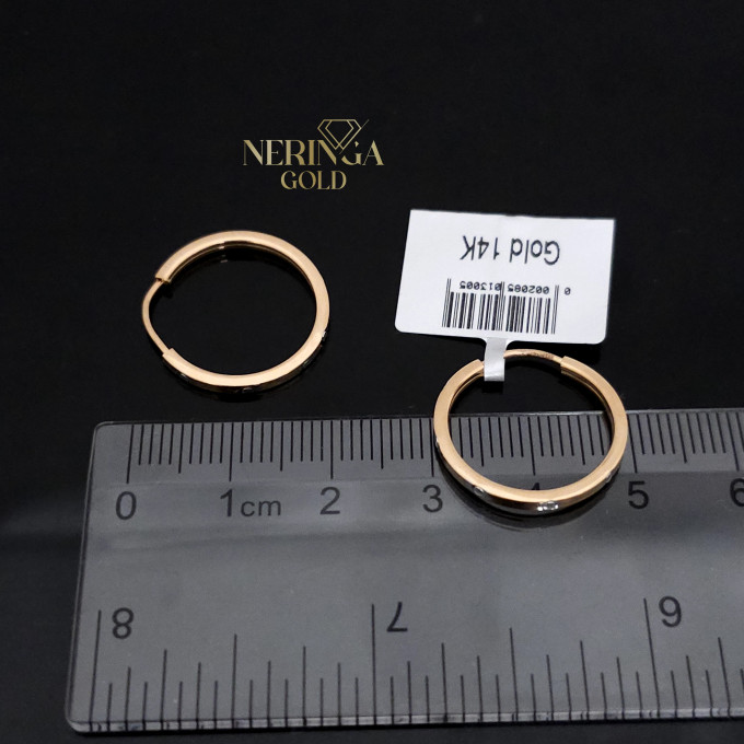 Rose gold hoop earrings #64339 Rose gold hoop earrings #64339
