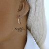 Rose gold hoop earrings #64339 Rose gold hoop earrings #64339