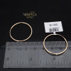 Rose gold hoop earrings #64335 Rose gold hoop earrings #64335
