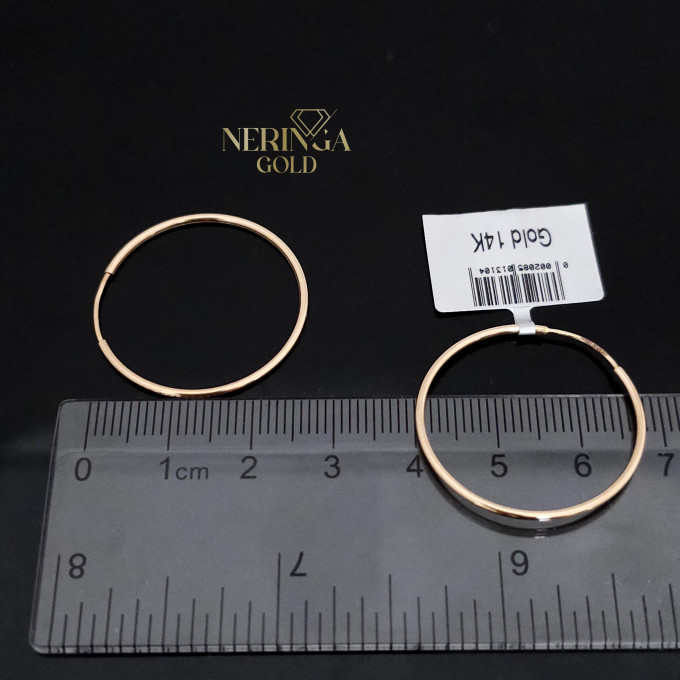 Rose gold hoop earrings #64335 Rose gold hoop earrings #64335