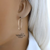 Rose gold hoop earrings #64335 Rose gold hoop earrings #64335