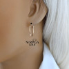 Rose gold hoop earrings #64334 Rose gold hoop earrings #64334