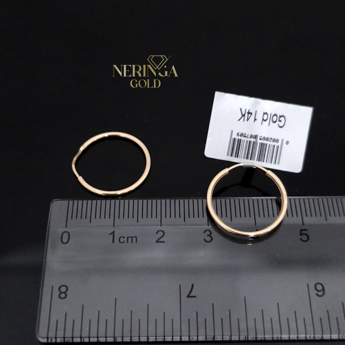 Rose gold hoop earrings #64332 Rose gold hoop earrings #64332