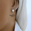 Rose gold children earrings #64392