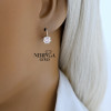 Rose gold children earrings #64393