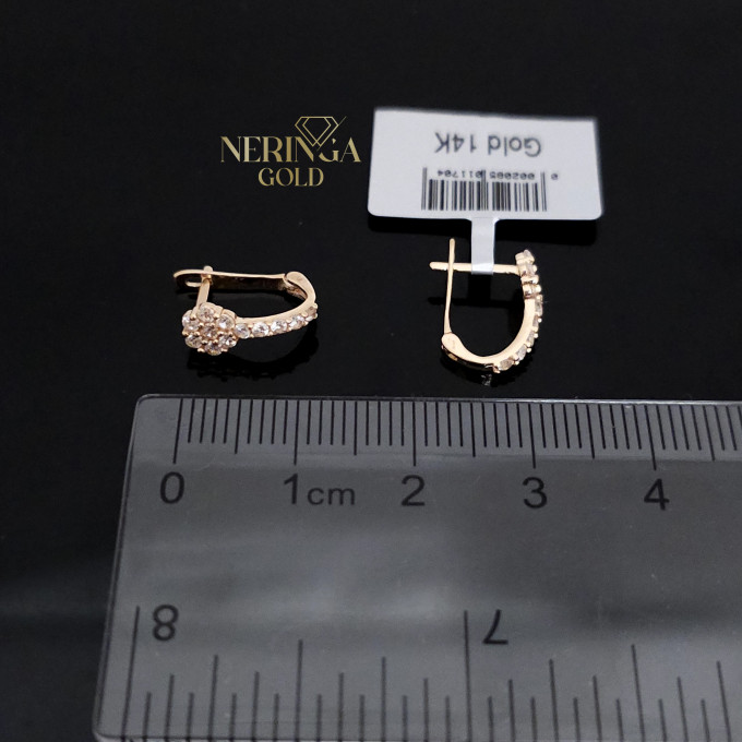 Rose gold children earrings #64395