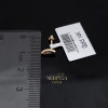 Rose gold stud earrings #64466