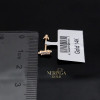Rose gold stud earrings #64467