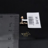 Rose gold stud earrings #64463