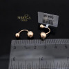 Rose gold earring #64353
