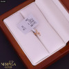Rose gold stud earrings #64463