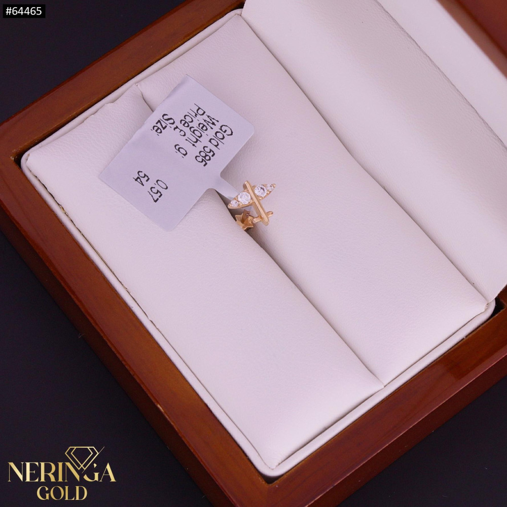 Rose gold stud earrings #64465