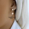 Rose gold earring #64529