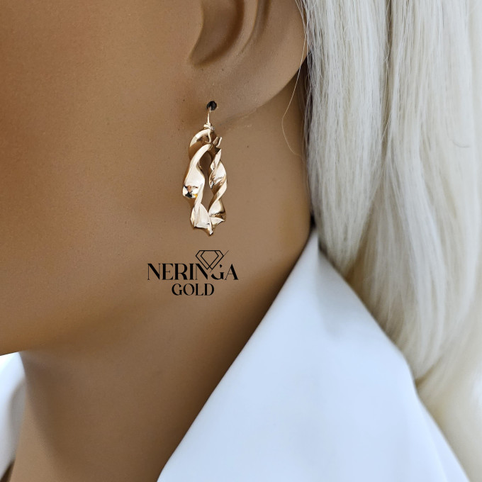 Rose gold hoop earrings #64519 Rose gold hoop earrings #64519