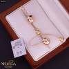 White rose gold earring #64526