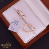 White rose gold earring #64532