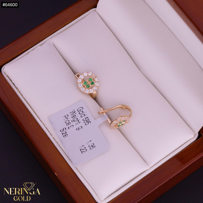 Rose gold children earrings #64600