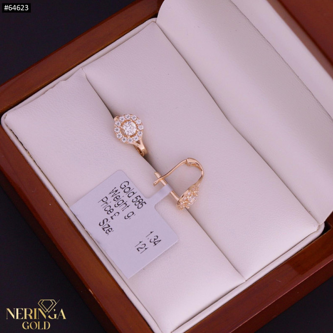 Rose gold children earrings #64623 Rose gold children earrings #64623