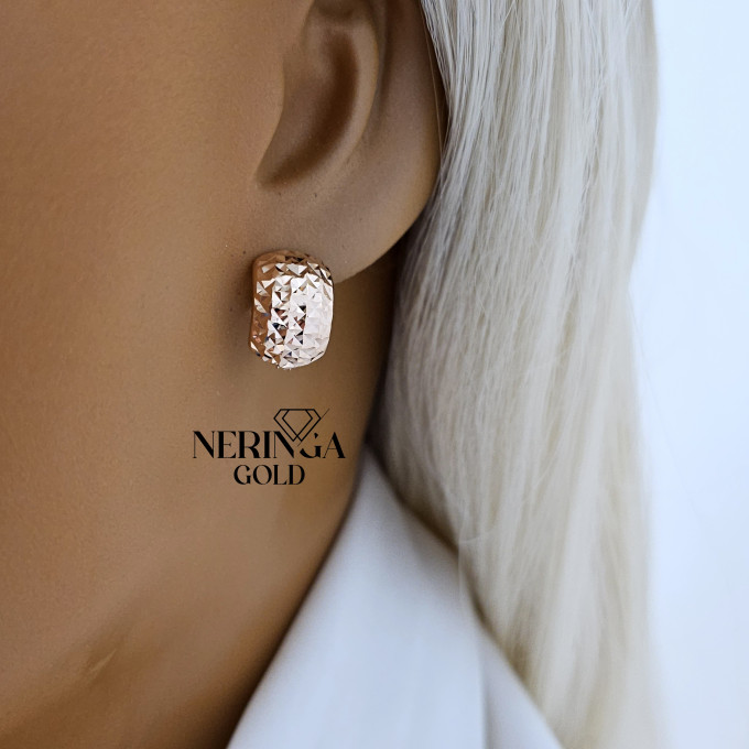 Rose gold english lock earrings #64643 Rose gold english lock earrings #64643