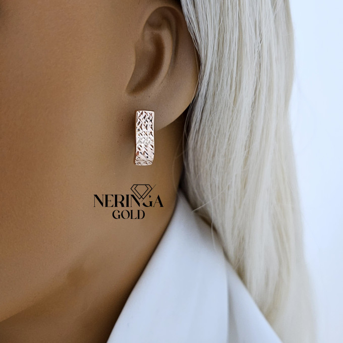 Rose gold english lock earrings #64640 Rose gold english lock earrings #64640