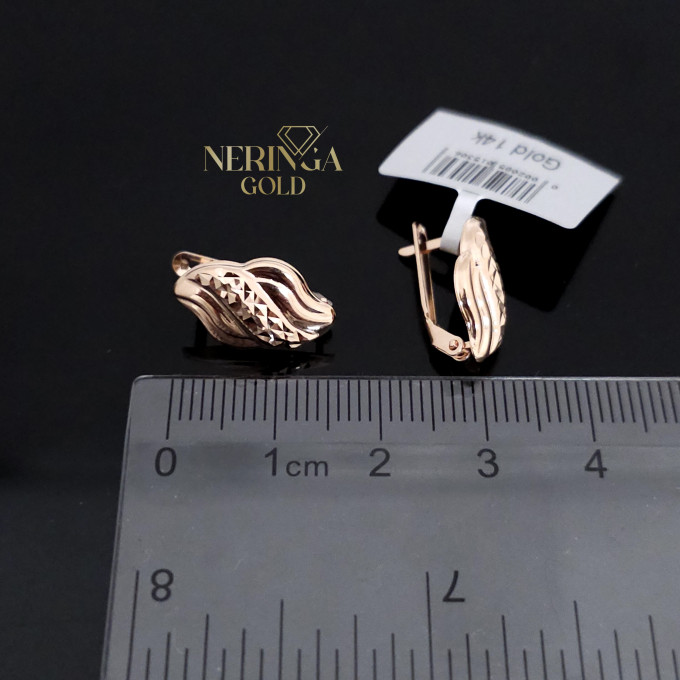 Rose gold english lock earrings #64642 Rose gold english lock earrings #64642
