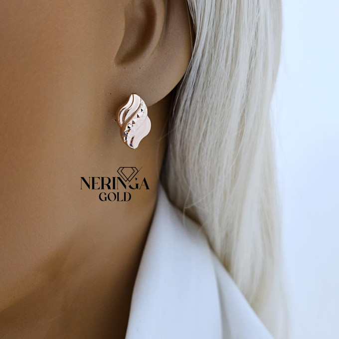 Rose gold english lock earrings #64642 Rose gold english lock earrings #64642